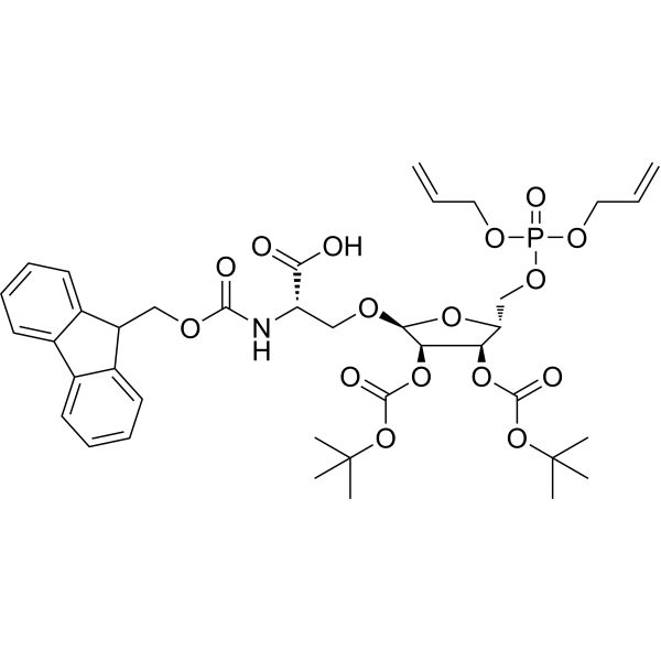 Fmoc-Ser-Ribose(diBoc)-5-phosphatediAllyl 2760364-52-9